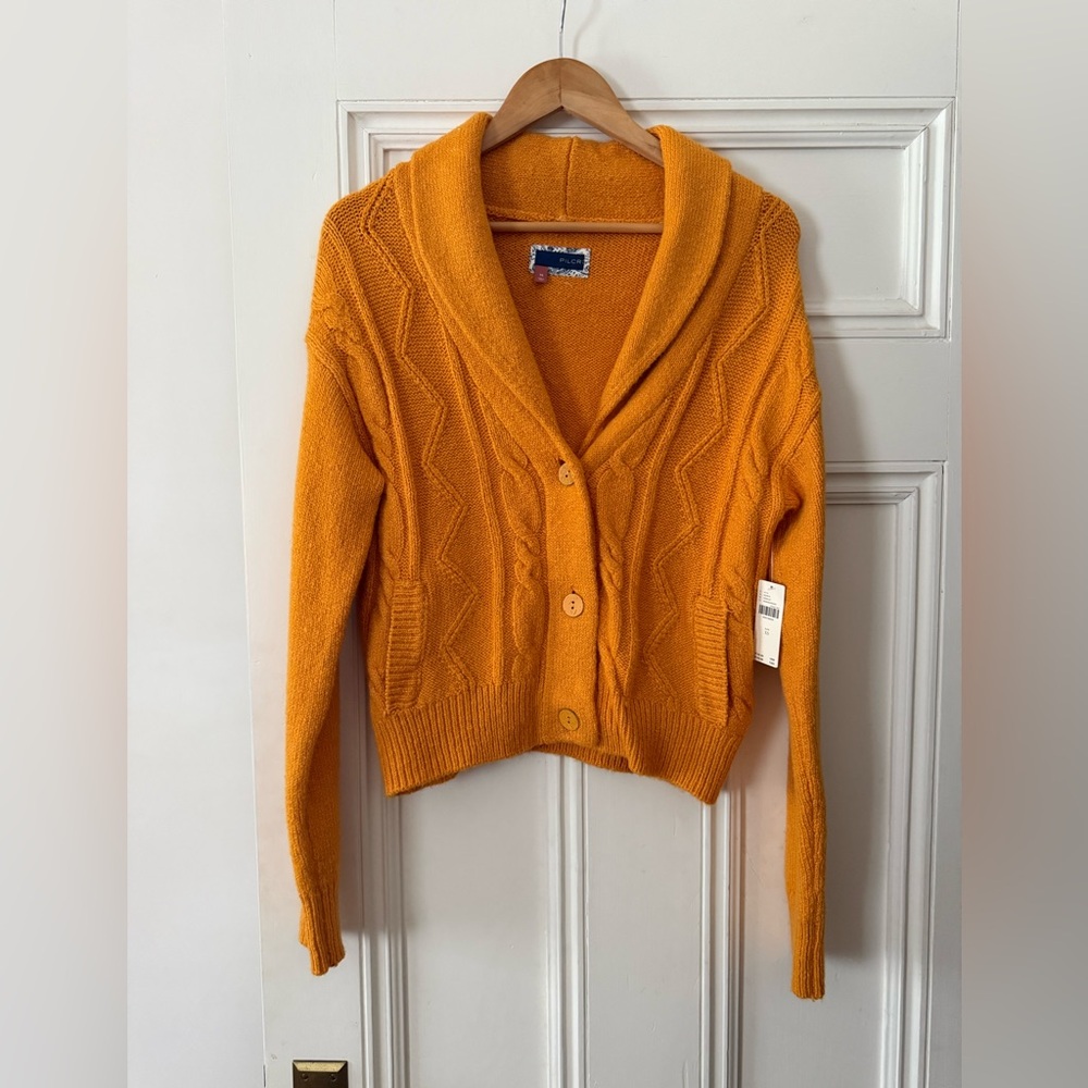 NWT Anthropologie Pilcro Cable Knit Shawl Neck Cardigan